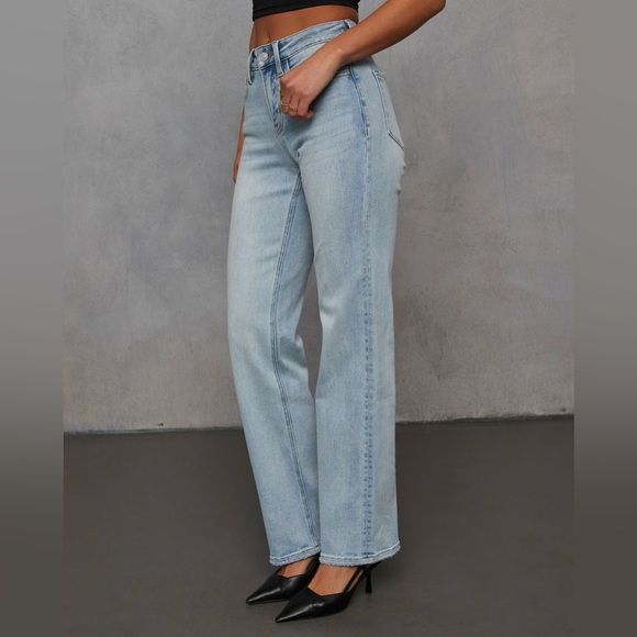 VICI x Lovervet - Clean Slate Super Stretch Straight Jeans- Size 26 - NWT - Picture 3 of 8